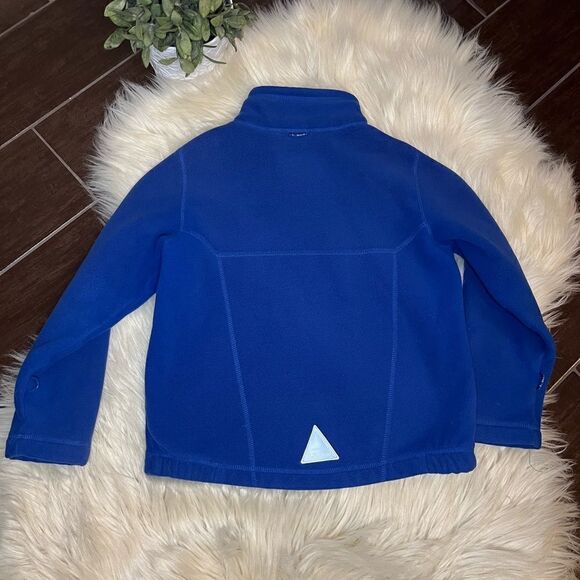 L.L Bean royal blue fleece zip up sz L 6x/7 - Picture 3 of 6